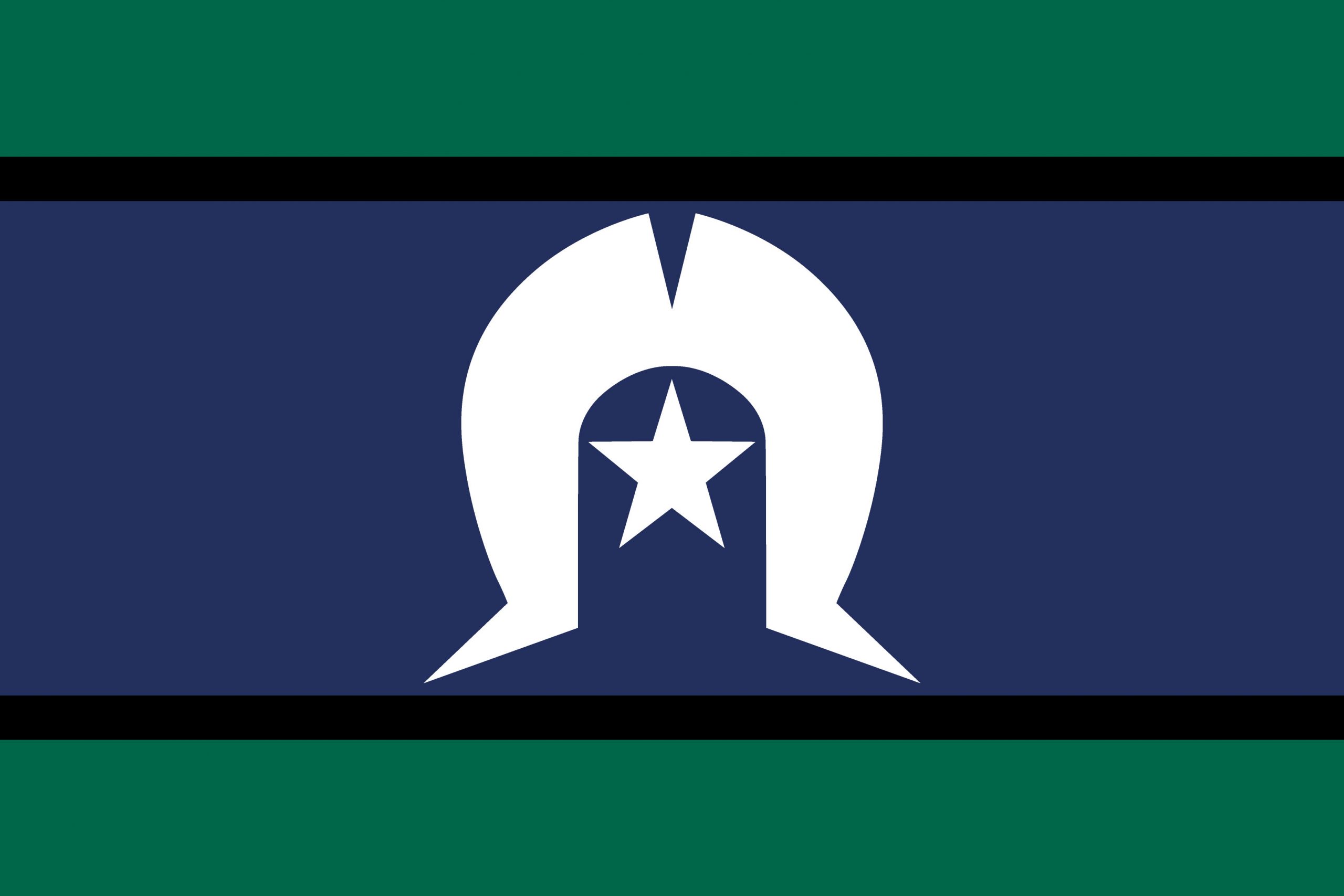 CURRENT - Torres Strait Islander flag - PMS blue 2